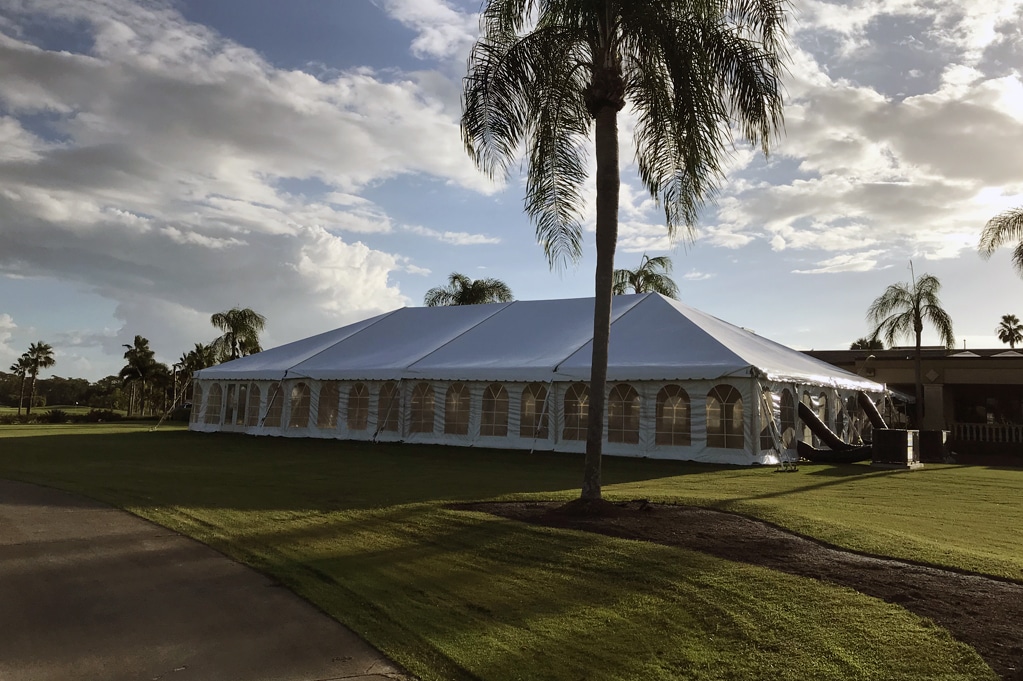 Climate-controlled event tent rental from Creative Events & Rentals